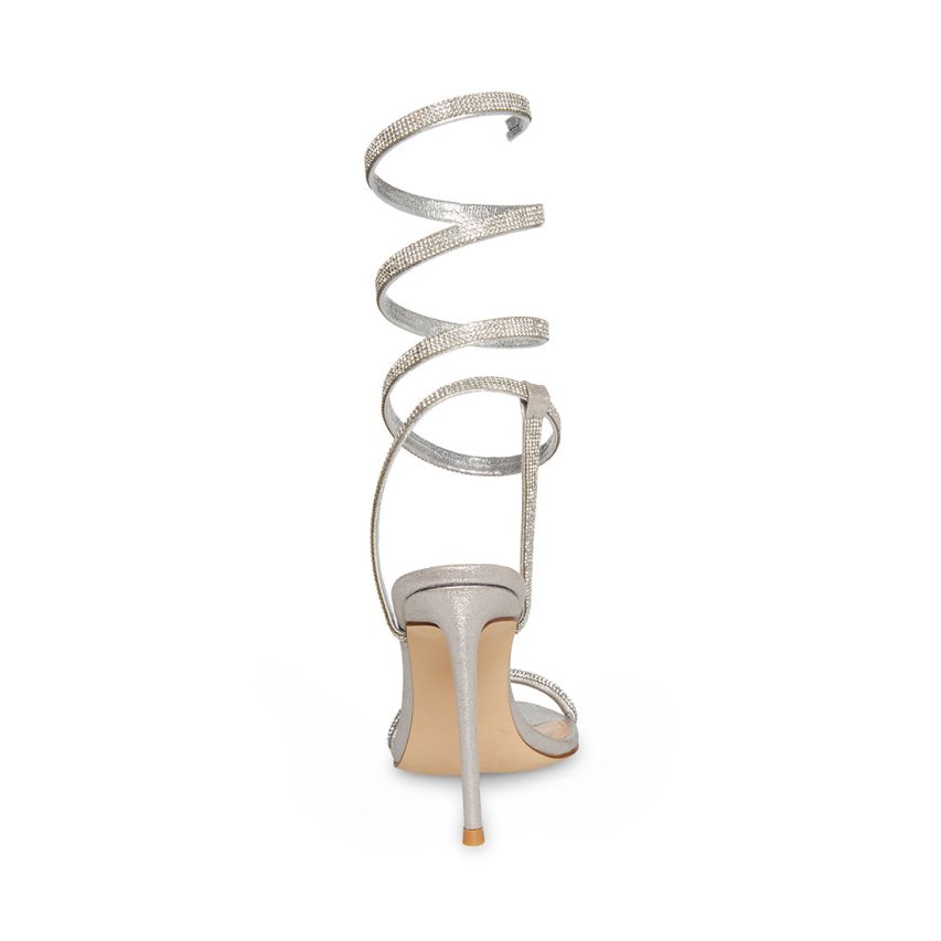 Silver Steve Madden Bali Women's Heels Sandals | PH 5789BUQ